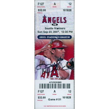 Ryan Budde Los Angeles Angels Signed Game Ticket JSA Authenticated Ryan Budde Los Angeles Angels Signed Game Ticket JSA Authenticated