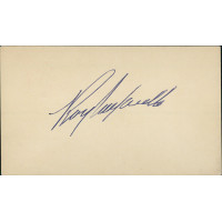 Roy Campanella Brooklyn Dodgers Signed 3.25x5.5 Postcard JSA Authenticated