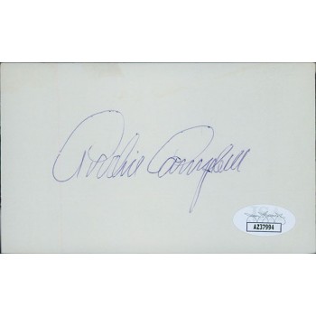 Archie Campbell New York Yankees Signed 3x5 Index Card JSA Authenticated