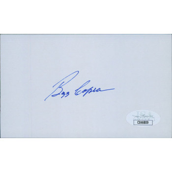Buzz Capra Atlanta Braves Signed 3x5 Index Card JSA Authenticated