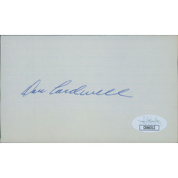 Don Cardwell Mets Phillies Cubs Pirates Signed 3x5 Index Card JSA Authenticated