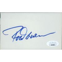 Rod Carew Minnesota Twins Signed 3x5 Index Card JSA Authenticated