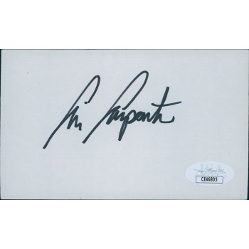 Chris Carpenter St. Louis Cardinals Signed 3x5 Index Card JSA Authenticated