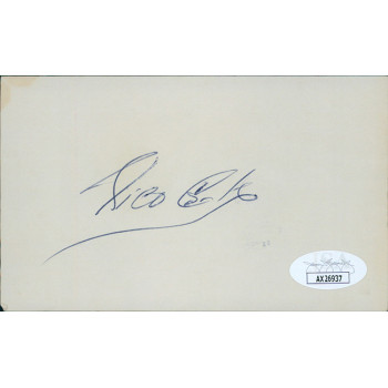 Rico Carty Atlanta Braves Signed 3x5 Index Card JSA Authenticated Rico Carty Atlanta Braves Signed 3x5 Index Card JSA Authenticated