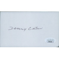 Danny Cater Oakland Athletics Signed 3x5 Index Card JSA Authenticated Danny Cater Oakland Athletics Signed 3x5 Index Card JSA Authenticated