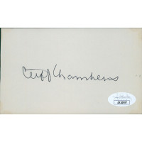 Cliff Chambers Pittsburgh Pirates Signed 3x5 Index Card JSA Authenticated Cliff Chambers Pittsburgh Pirates Signed 3x5 Index Card JSA Authenticated