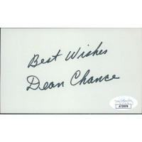 Dean Chance California Angels Signed 3x5 Index Card JSA Authenticated Dean Chance California Angels Signed 3x5 Index Card JSA Authenticated