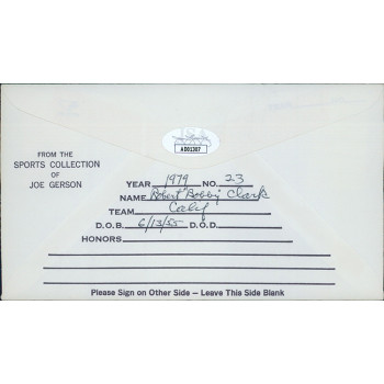 Bobby Clark California Angels Signed First Day Issue Cachet JSA Authenticated Bobby Clark California Angels Signed First Day Issue Cachet JSA Authenticated
