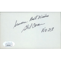 Gil Coan Washington Senators Signed 3x5 Index Card JSA Authenticated Gil Coan Washington Senators Signed 3x5 Index Card JSA Authenticated