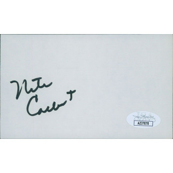 Nate Colbert San Diego Padres Signed 3x5 Index Card JSA Authenticated