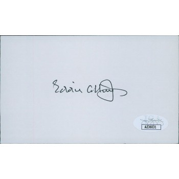 Eddie Collins Jr. Philadelphia Athletics Signed 3x5 Index Card JSA Authenticated