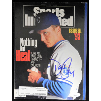 David Cone Kansas City Royals Signed Sports Illustrated Magazine JSA Authenticated
