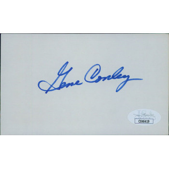 Gene Conley Milwaukee Braves Signed 3x5 Index Card JSA Authenticated Gene Conley Milwaukee Braves Signed 3x5 Index Card JSA Authenticated