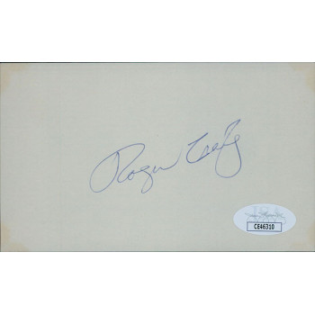 Roger Craig Brooklyn Dodgers Signed 3x5 Index Card JSA Authenticated Roger Craig Brooklyn Dodgers Signed 3x5 Index Card JSA Authenticated