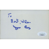 Jose Cruz Houston Astros Signed 3x5 Index Card JSA Authenticated