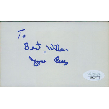 Jose Cruz Houston Astros Signed 3x5 Index Card JSA Authenticated