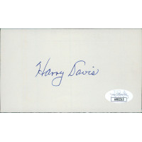 Harry Davis Detroit Tigers Signed 3x5 Index Card JSA Authenticated Harry Davis Detroit Tigers Signed 3x5 Index Card JSA Authenticated