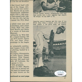 Dizzy Dean St. Louis Cardinals Signed 5x6.75 Cut Page JSA Authenticated Dizzy Dean St. Louis Cardinals Signed 5x6.75 Cut Page JSA Authenticated