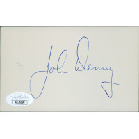 John Denny St. Louis Cardinals Signed 3x5 Index Card JSA Authenticated
