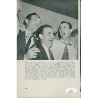 Bill Dickey New York Yankees Signed 6x9 Book Page JSA Authenticated