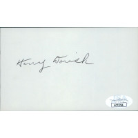 Harry Dorish Chicago White Sox Signed 3x5 Index Card JSA Authenticated Harry Dorish Chicago White Sox Signed 3x5 Index Card JSA Authenticated