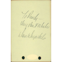 Don Drysdale Signed 3.75x5.75 Album Page JSA Authenticated Don Drysdale Signed 3.75x5.75 Album Page JSA Authenticated