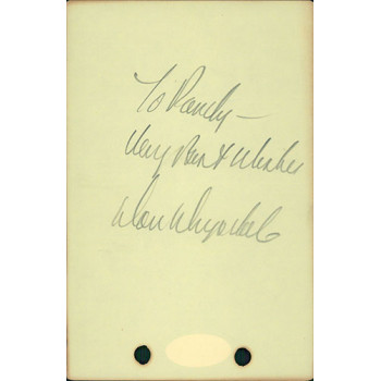 Don Drysdale Signed 3.75x5.75 Album Page JSA Authenticated