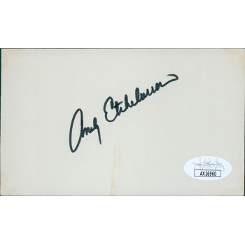 Andy Etchebarren Baltimore Orioles Signed 3x5 Index Card JSA Authenticated Andy Etchebarren Baltimore Orioles Signed 3x5 Index Card JSA Authenticated