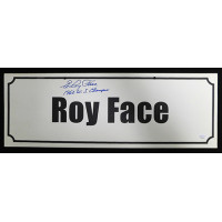 Roy Elroy Face Signed 7x20 Name Plate Convention Sign JSA Authenticated