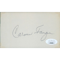 Carmen Fanzone Chicago Cubs Signed 3x5 Index Card JSA Authenticated Carmen Fanzone Chicago Cubs Signed 3x5 Index Card JSA Authenticated