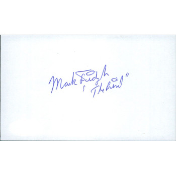 Mark The Bird Fidrych Baseball Player Signed 3x5 Index Card JSA Authenticated Mark The Bird Fidrych Baseball Player Signed 3x5 Index Card JSA Authenticated