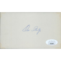 Dee Fondy Chicago Cubs Signed 3x5 Index Card JSA Authenticated Dee Fondy Chicago Cubs Signed 3x5 Index Card JSA Authenticated