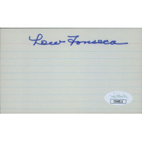 Lew Fonseca Chicago White Sox Signed 3x5 Index Card JSA Authenticated