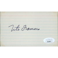 Tito Francona Cleveland Indians Signed 3x5 Index Card JSA Authenticated Tito Francona Cleveland Indians Signed 3x5 Index Card JSA Authenticated