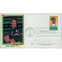 Dave Frost California Angels Signed First Day Issue Cachet JSA Authenticated Dave Frost California Angels Signed First Day Issue Cachet JSA Authenticated