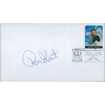 Ron Gant Baseball Player Signed Cachet JSA Authenticated