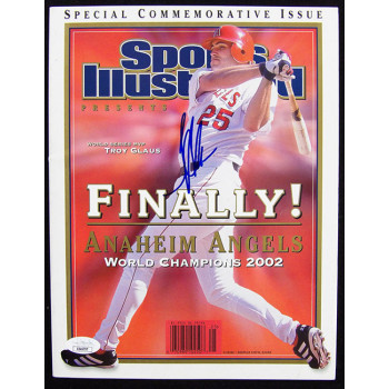 Troy Glaus Anaheim Angels Signed Sports Illustrated Magazine JSA Authenticated
