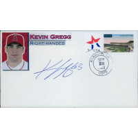 Kevin Gregg Anaheim Angels Signed First Day Issue Cachet JSA Authenticated