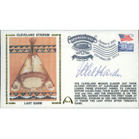 Mel Harder Signed Cleveland Stadium First Day Issue Cachet JSA Authenticated