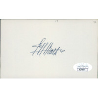 Jeff Heath Cleveland Indians Signed 3x5 Index Card JSA Authenticated Jeff Heath Cleveland Indians Signed 3x5 Index Card JSA Authenticated