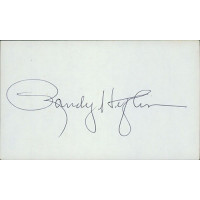 Randy Heflin Boston Red Sox Signed 3x5 Index Card PSA Authenticated