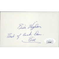Bill Higdon Chicago White Sox Signed 3x5 Index Card JSA Authenticated