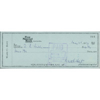Waite Hoyt New York Yankees Signed Cancelled Check JSA Authenticated Waite Hoyt New York Yankees Signed Cancelled Check JSA Authenticated