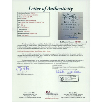 It's The Most Wonderful Time of the Year Signed Book Vin Scully Larry Harper JSA It's The Most Wonderful Time of the Year Signed Book Vin Scully Larry Harper JSA