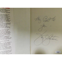 Jay Johnstone LA Dodgers Signed Over The Edge Hardcover Book JSA Authenticated