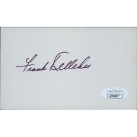 Frankie Kelleher Cincinnati Reds Signed 3x5 Index Card JSA Authenticated