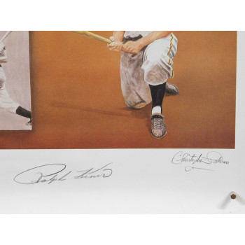 Ralph Kiner Pittsburgh Pirates Signed 18x24 Lithograph 393/500 JSA Authenticated