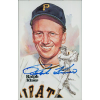 Ralph Kiner Pirates Signed Perez Steele HOF Postcard JSA Authenticated