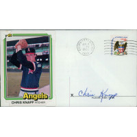 Chris Knapp California Angels Signed First Day Issue Cachet JSA Authenticated Chris Knapp California Angels Signed First Day Issue Cachet JSA Authenticated