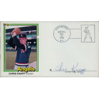 Chris Knapp California Angels Signed First Day Issue Cachet JSA Authenticated Chris Knapp California Angels Signed First Day Issue Cachet JSA Authenticated